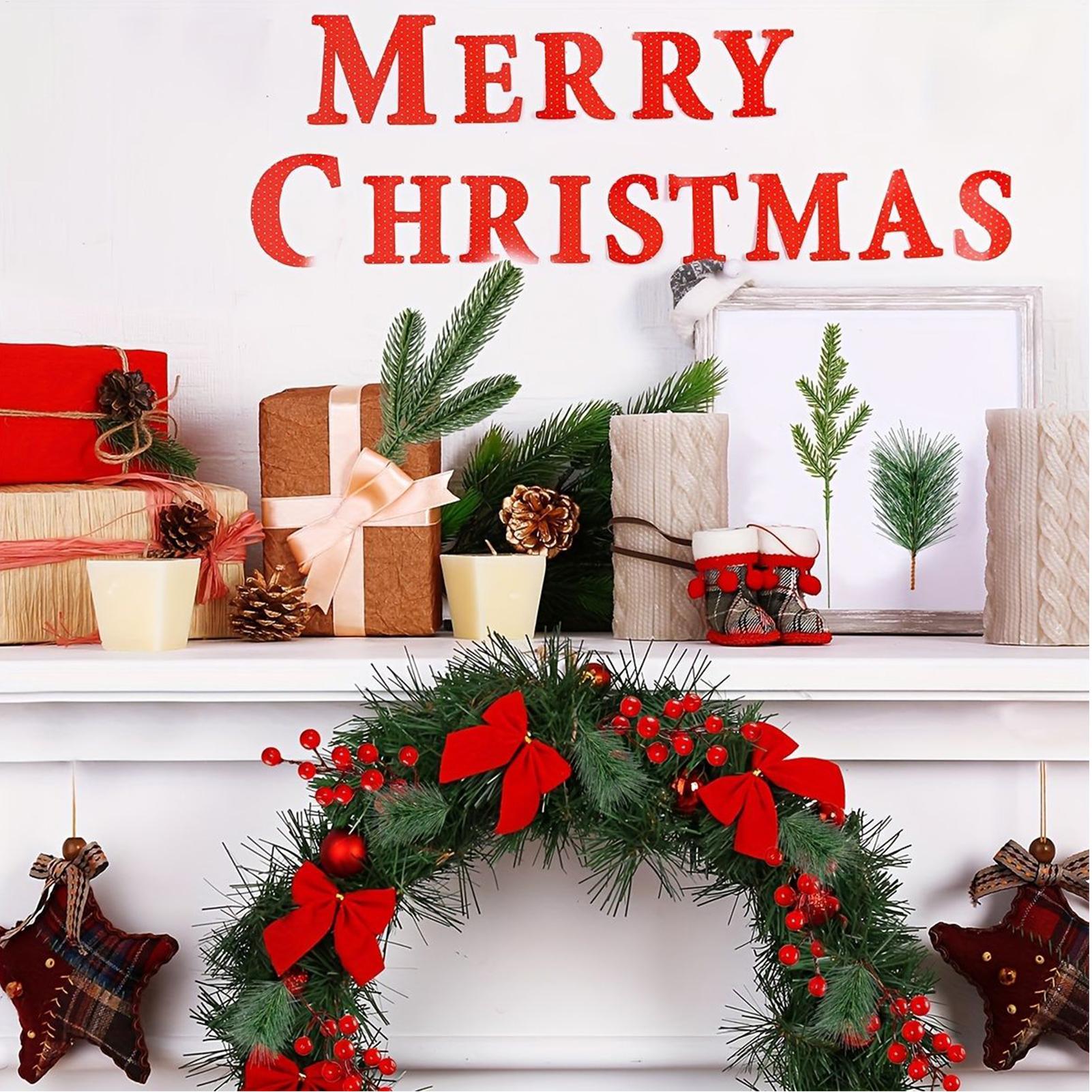 Christmas Wreath Fake - Çam Dalları Sahte Yeşil Bitkiler Tatil