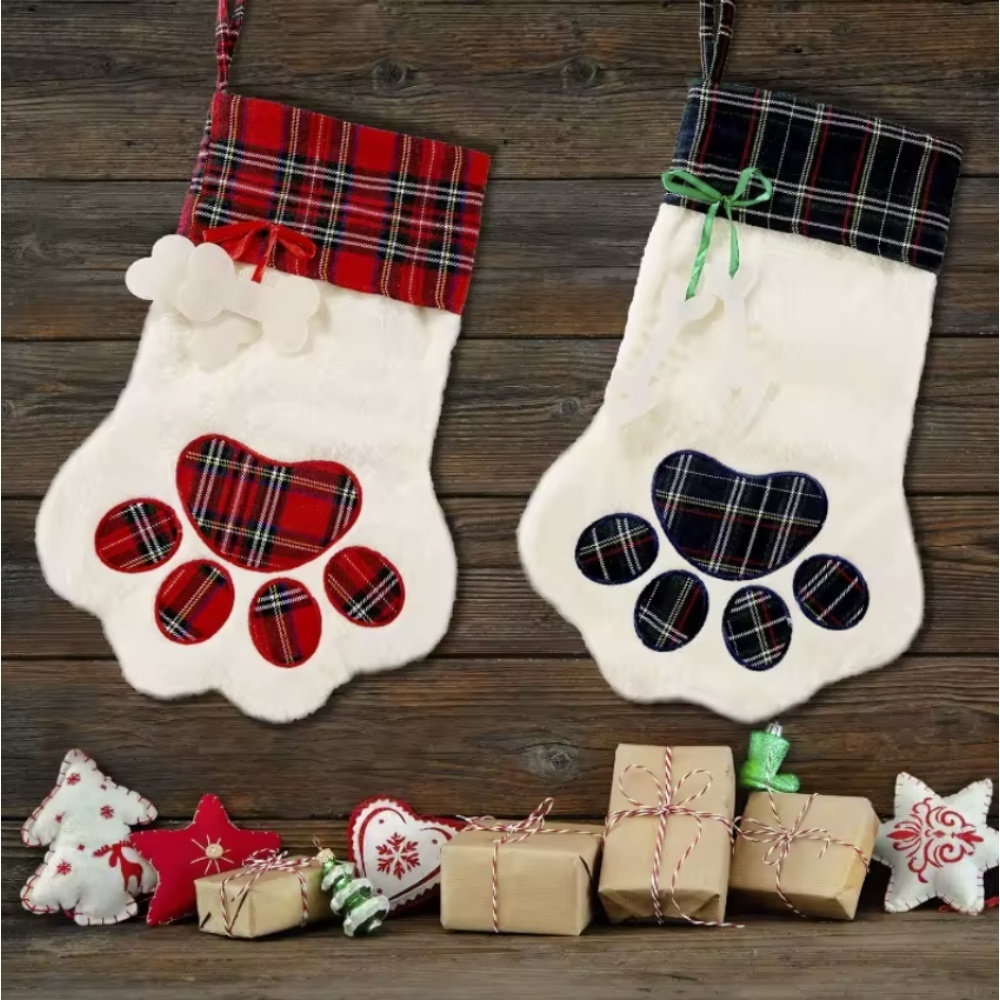 Christmas Stocking Hanging - Noel Çorapları Yeni Yıl Süsleri Buffalo