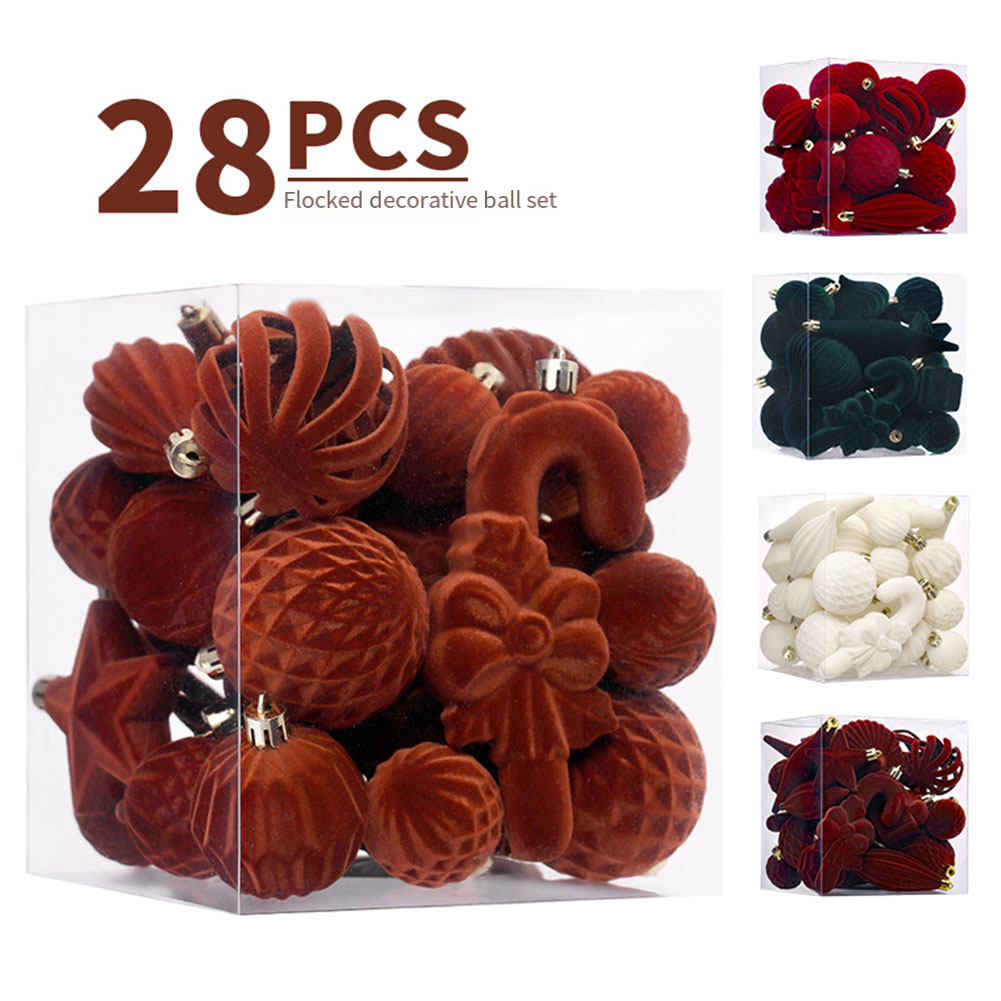 Ornament Ball Set - ﻿ 28 adet noel topları yılbaşı