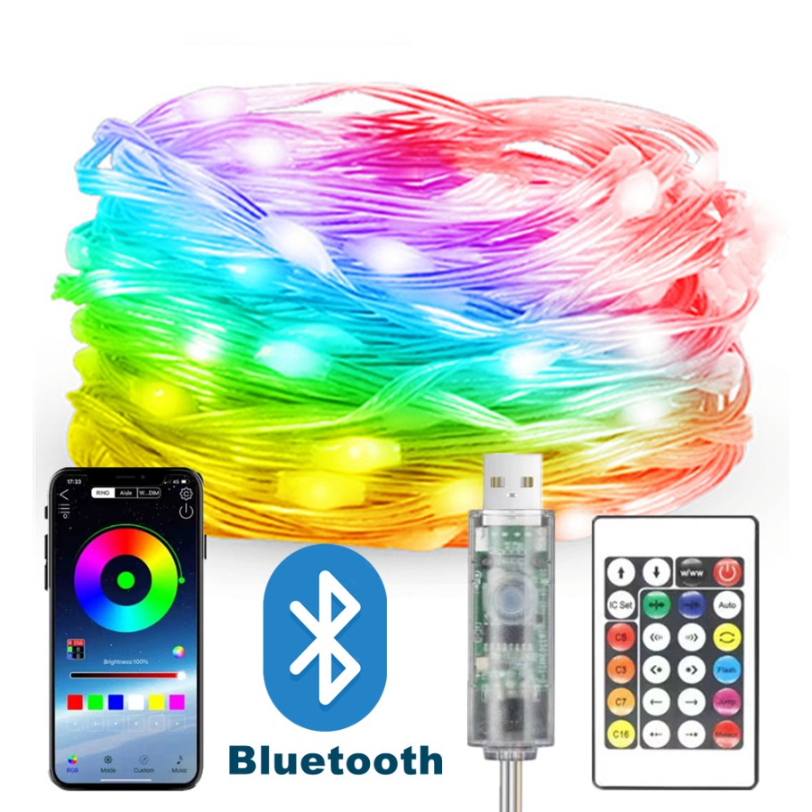 Led Fairy String Lights - WS2812B LED Işık Dize Akıllı Bluetooth