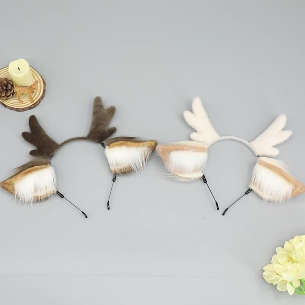 Reindeer Antlers Headband - Geyik Kulakları Ren Geyiği Boynuzu Bandı