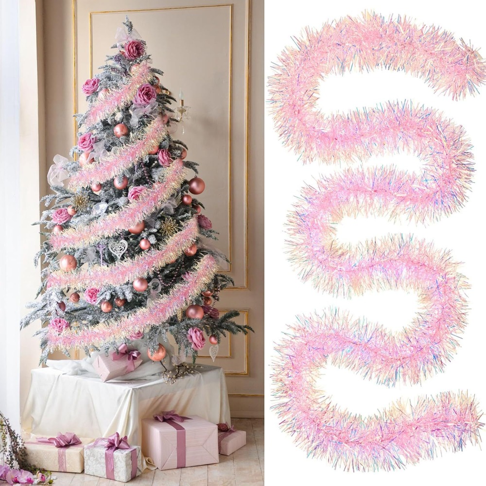 Tinsel Garland Decoration - 2M/9CM Noel Süslemeleri Şerit Renkli Şeritler