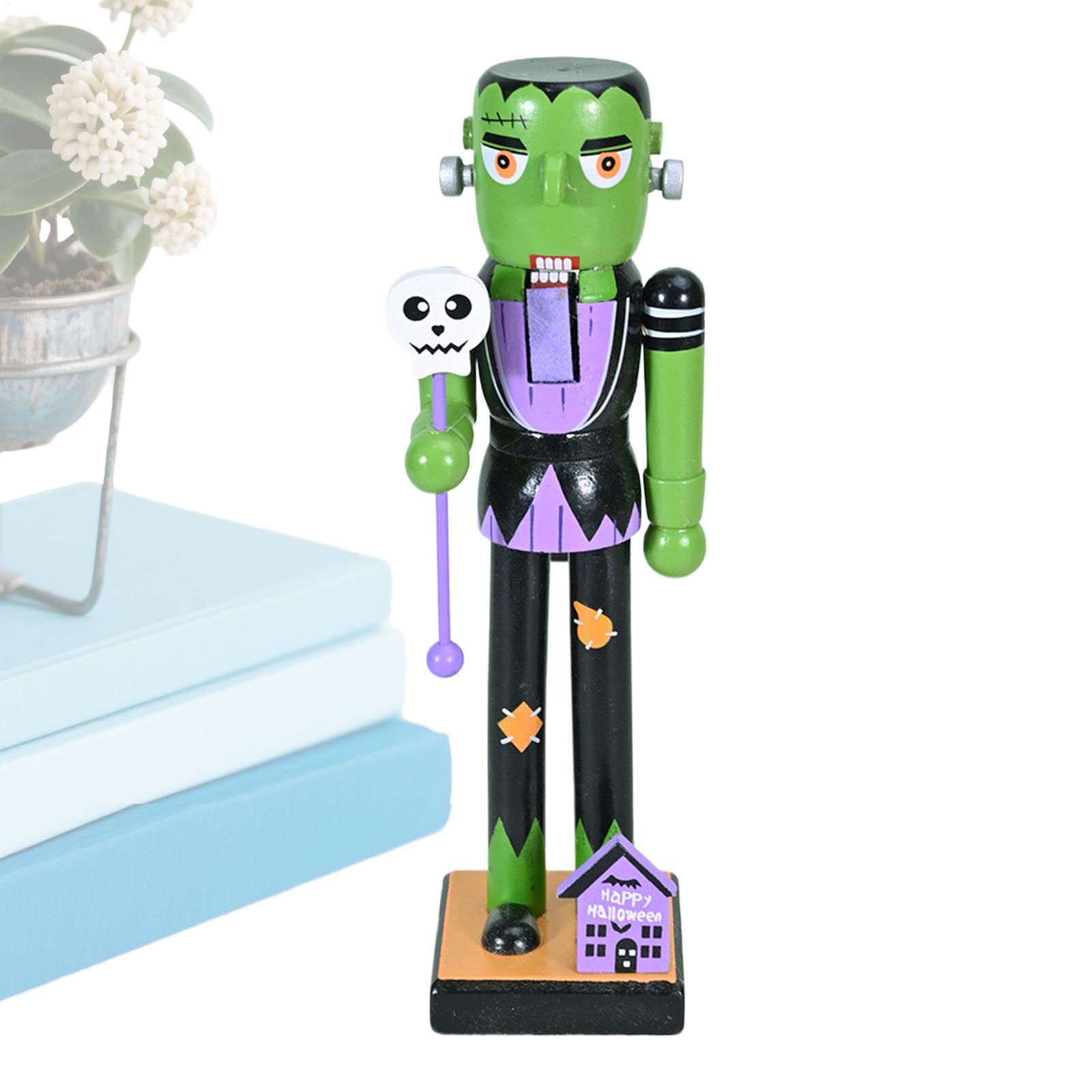 Nutcracker Figurine - Cadılar bayramı Ahşap Fındıkkıran Tatil Dekor