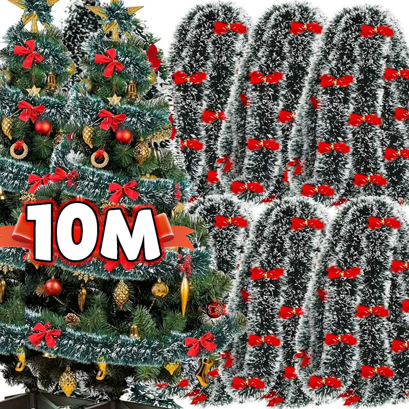 Tinsel Garland Decoration - Noel Yay Tinsel Kurdeleler Yeşil Kamışı