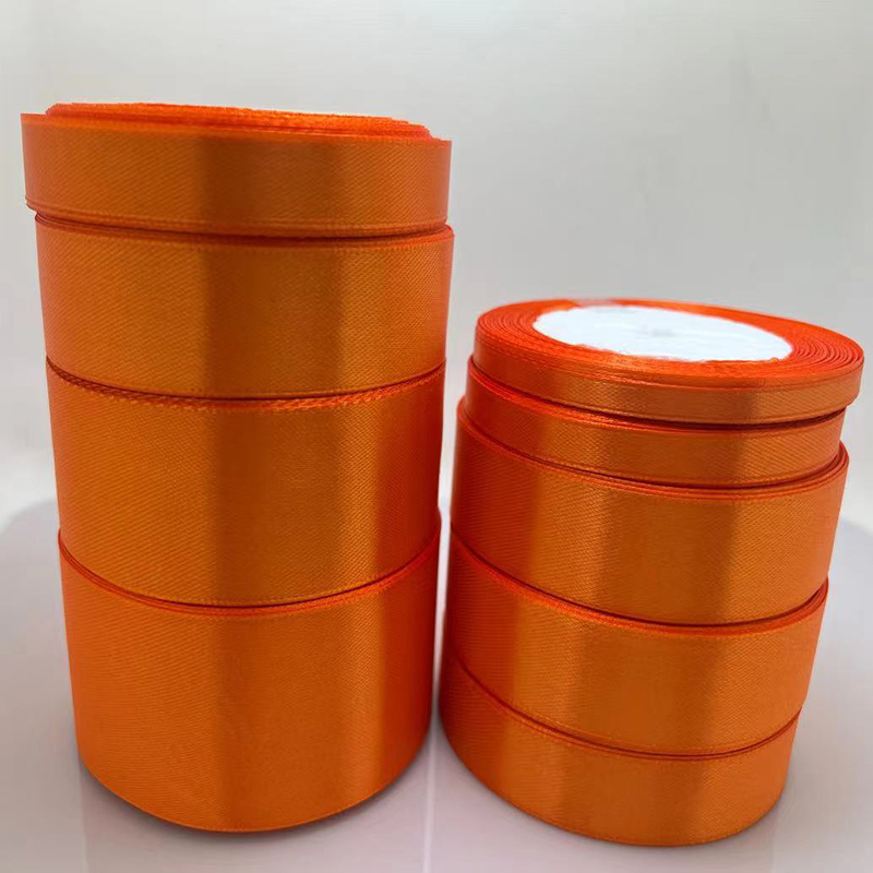 Ribbon Bow Gift - 22 metre/rulo (6/10/15/20/25/40/50mm) turuncu sarı kurdele