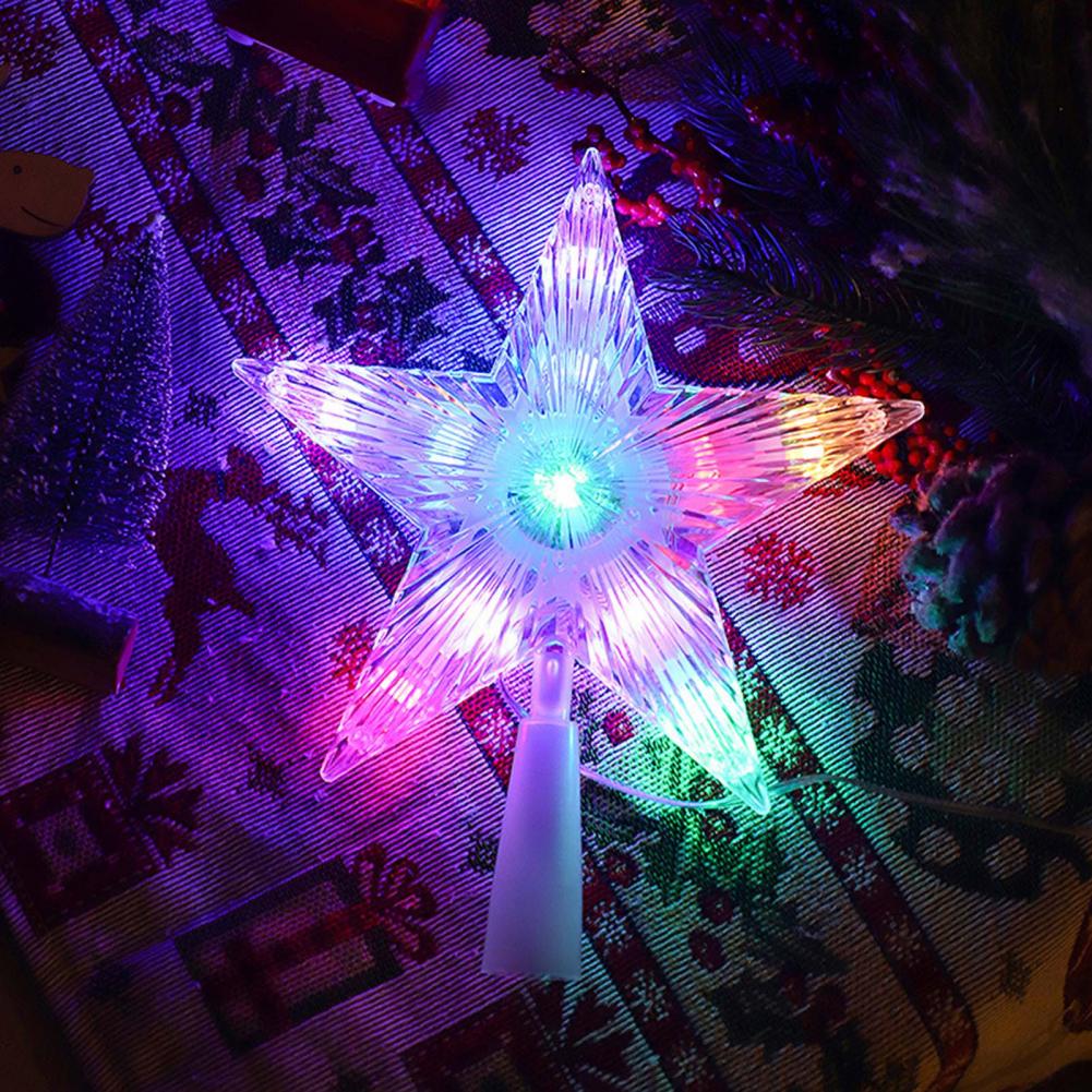 Star Tree Topper - Birden fazla aydınlatma modları ile noel