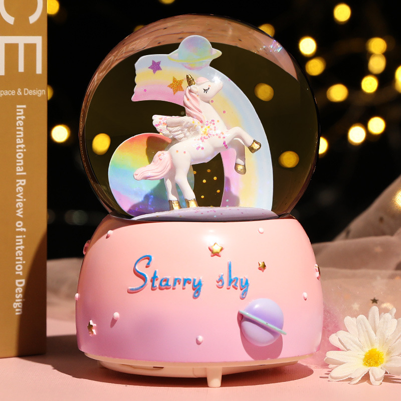 Snow Globe Musical - Yeni Kristal Top Müzik Kutusu Kız