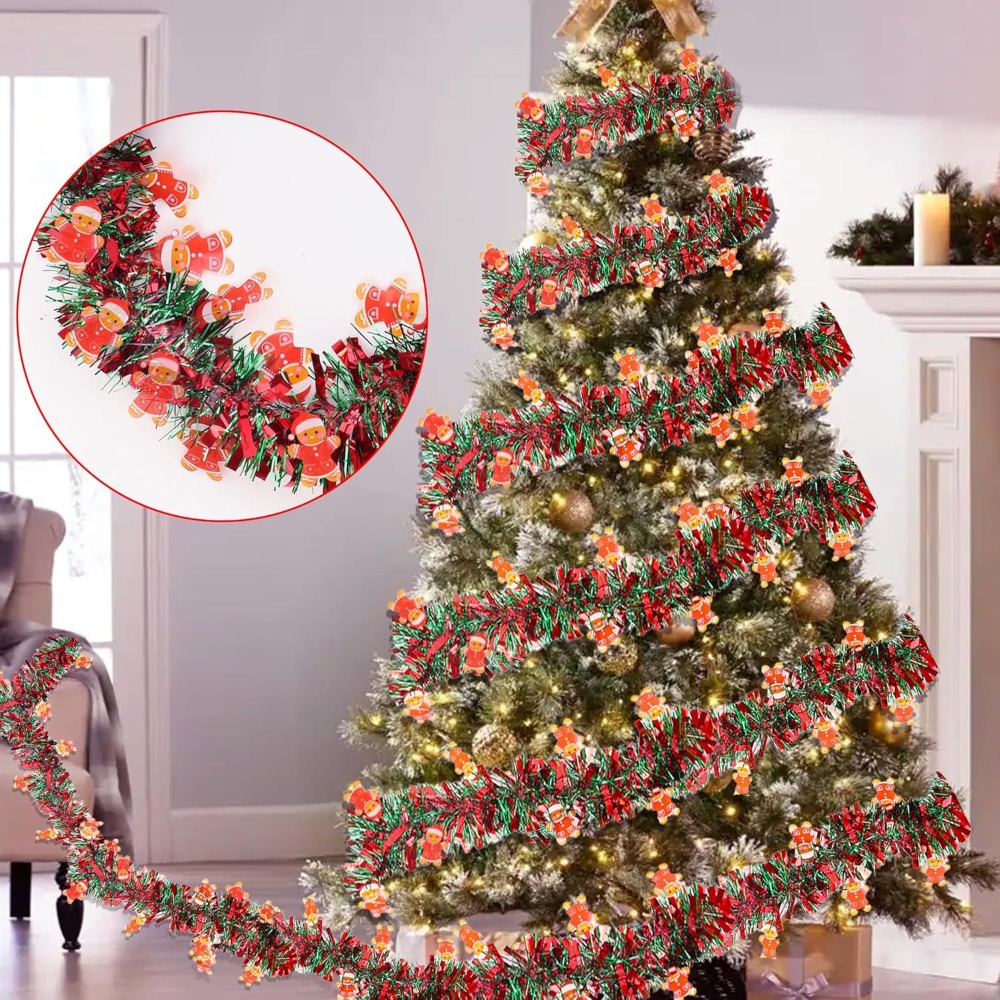 Noel Süsleme Çelenkleri Kırmız - Tinsel Garland Decoration incelemesi ve fiyatı