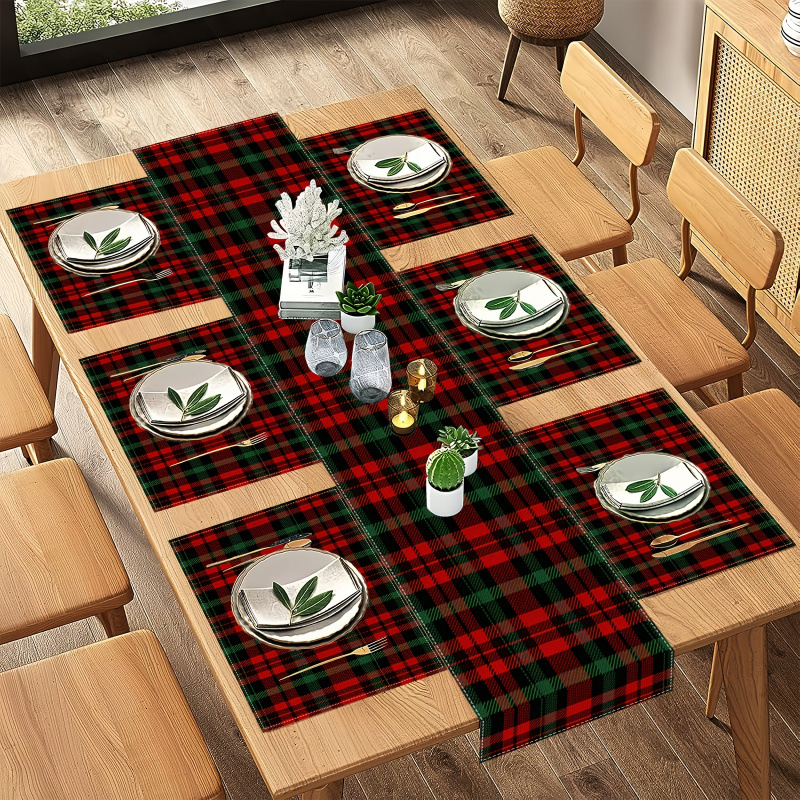 7 Parçalı Noel Servis Altlığı  - Christmas Table Runner incelemesi ve fiyatı