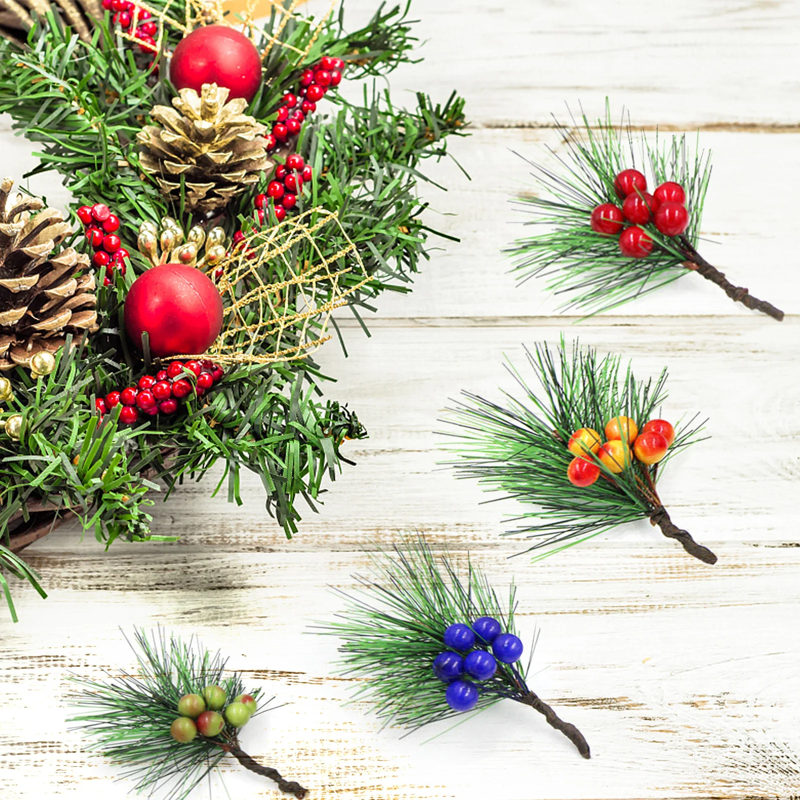 12 adet El Yapımı DIY Mini Iğn - Christmas Wreath Fake incelemesi ve fiyatı