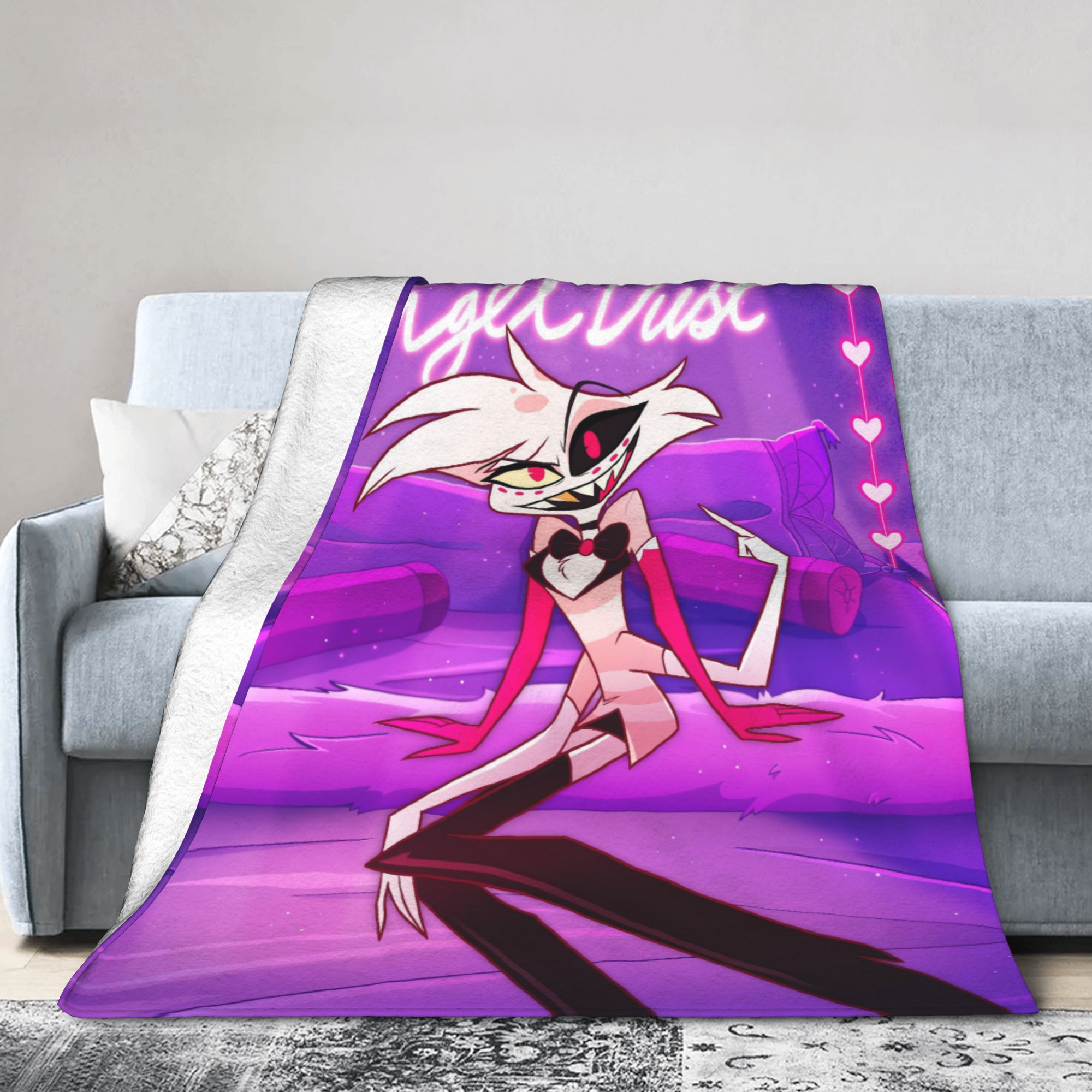 Karikatür Hazbin Hotel Angel D - Christmas Throw Blanket incelemesi ve fiyatı