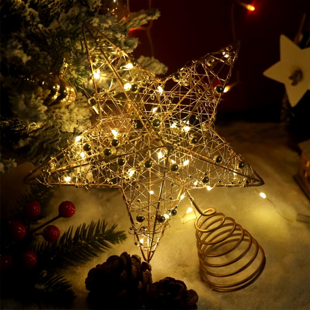 Altın/Gümüş LED Noel Ağacı Top - Star Tree Topper incelemesi ve fiyatı