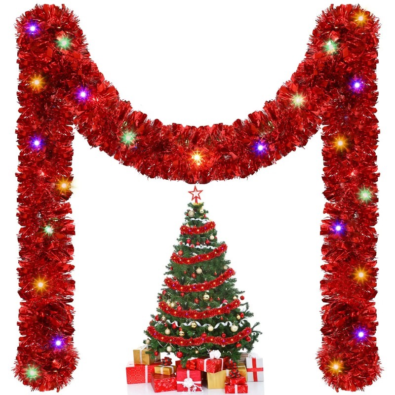 Pil ile Çalışan Noel Süsleme I - Tinsel Garland Decoration incelemesi ve fiyatı