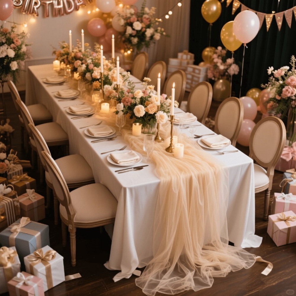 Düğün Şeffaf Masa Örtüsü, Boho - Christmas Table Runner incelemesi ve fiyatı