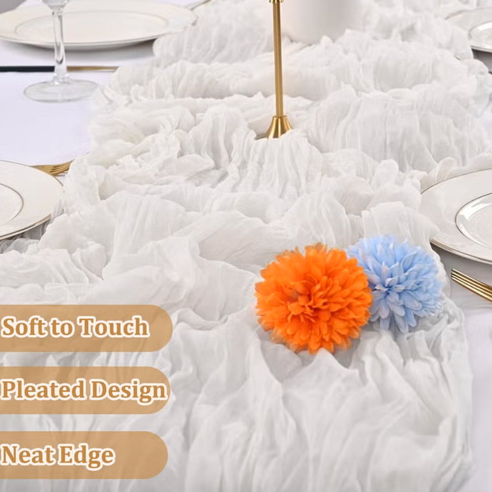90x400CM Tülbent Masa Örtüsü,  - Christmas Table Runner incelemesi ve fiyatı