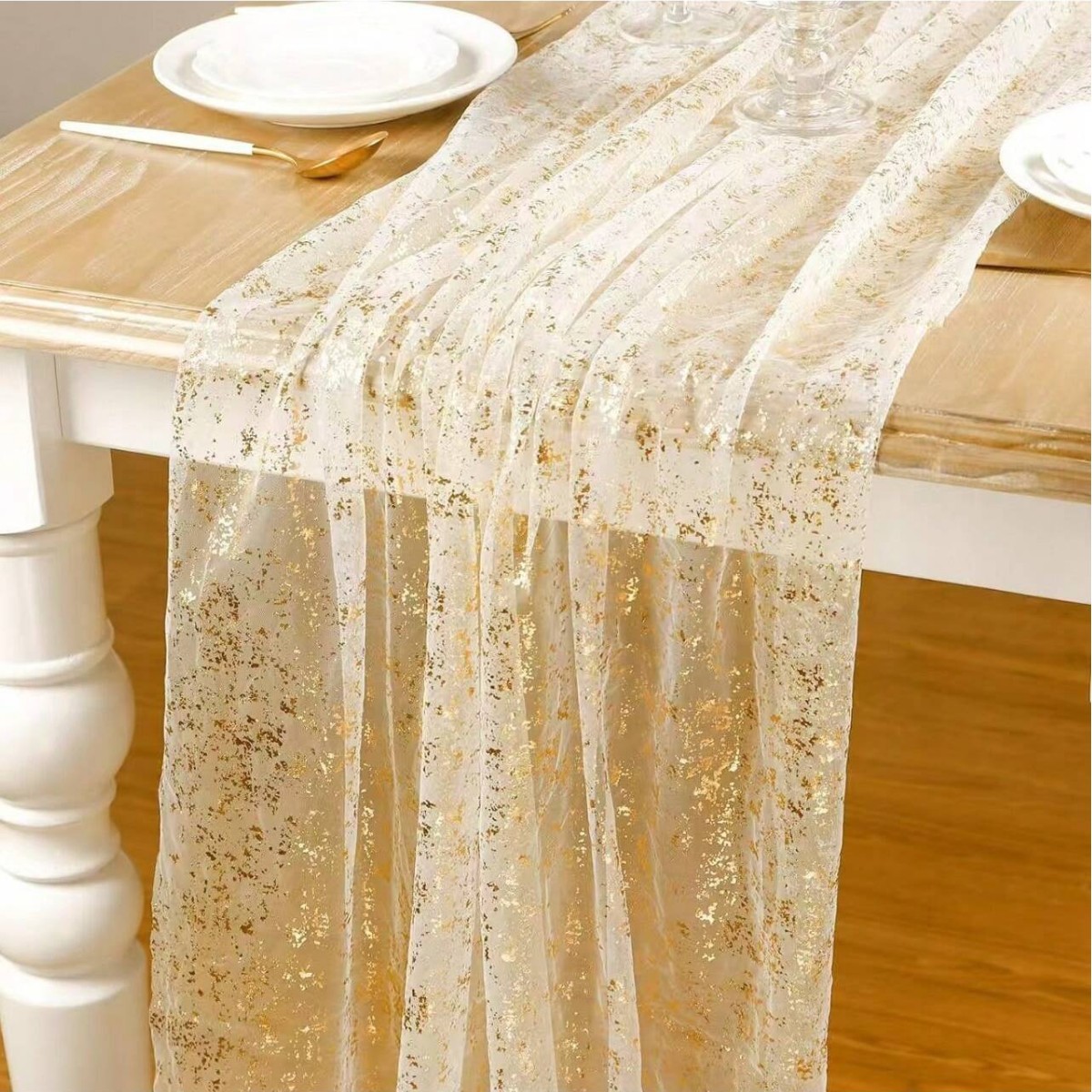 Siyah Altın Masa Örtüsü Sıcak  - Christmas Table Runner incelemesi ve fiyatı