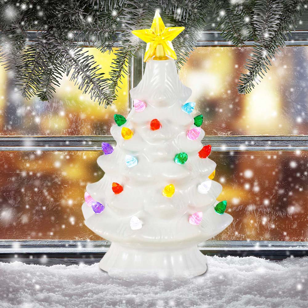 7 inç seramik noel köyü dekor  - Star Tree Topper incelemesi ve fiyatı