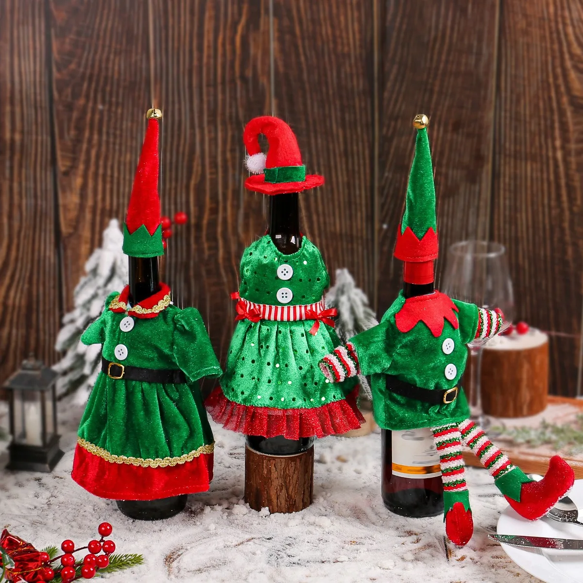Noel sevimli Elf şarap şişesi  - Elf Costume Christmas incelemesi ve fiyatı