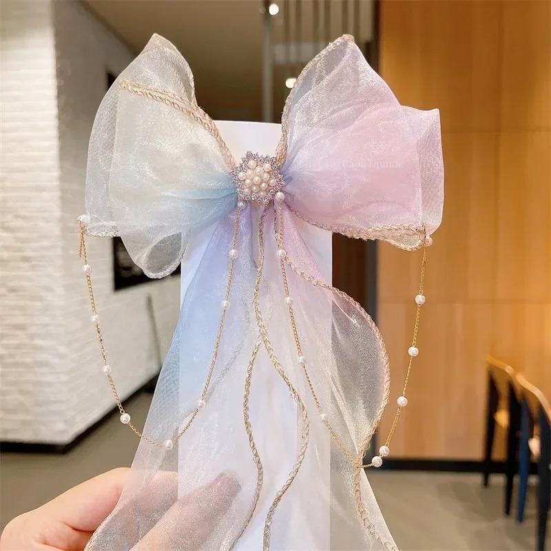 Gökkuşağı Şifon Yay Şerit Saç  - Ribbon Bow Gift incelemesi ve fiyatı