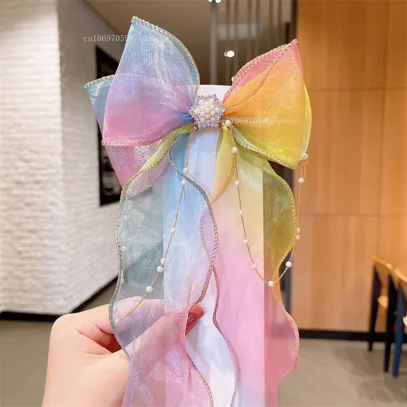 Gökkuşağı Şifon Yay Şerit Saç  - Ribbon Bow Gift incelemesi ve fiyatı