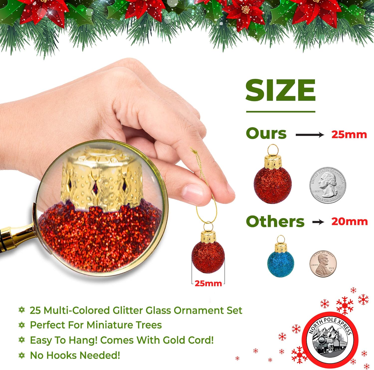 1 İnç Çok Renkli Mini Simli Ca - Ornament Ball Set incelemesi ve fiyatı