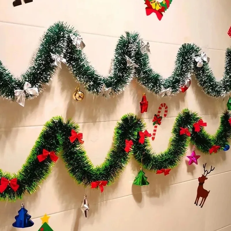 Noel Kurdele Çelenk Yeşil Karl - Tinsel Garland Decoration incelemesi ve fiyatı