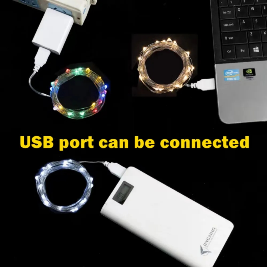 USB LED Dize Işıklar 1/2/3/5/2 - Led Fairy String Lights incelemesi ve fiyatı