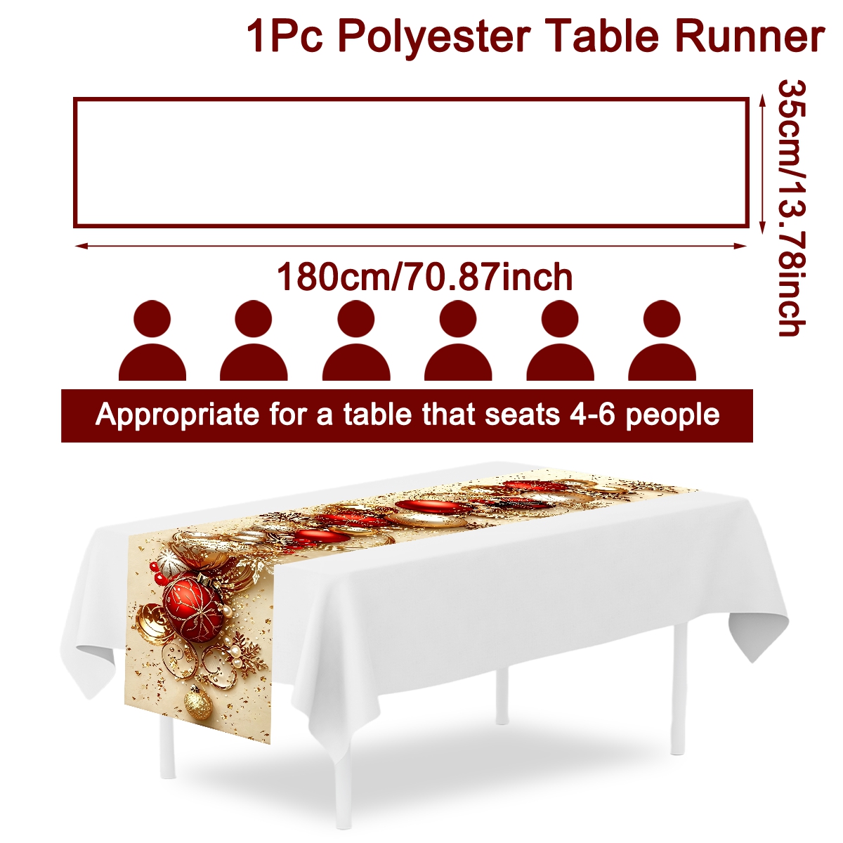 Retro Noel Masa Örtüsü Noel To - Christmas Table Runner incelemesi ve fiyatı