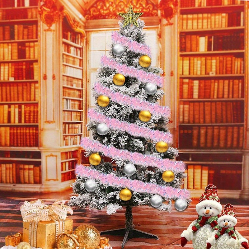 13 Fitlik Pembe Noel Simli Çel - Tinsel Garland Decoration incelemesi ve fiyatı