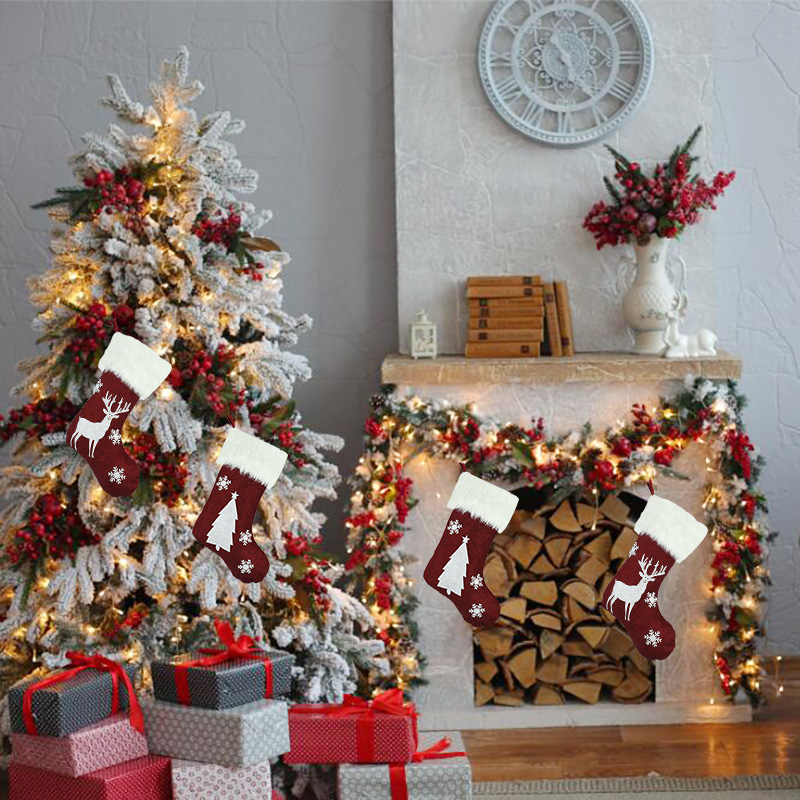 Led ışıkları ile aydınlık Elk  - Christmas Stocking Hanging incelemesi ve fiyatı