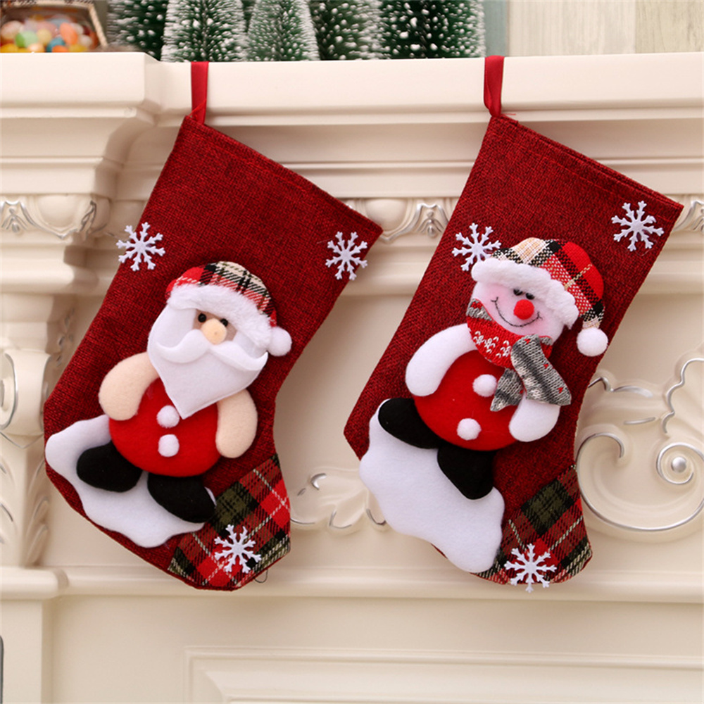 Keten Noel Çorapları Hediye Ça - Christmas Stocking Hanging incelemesi ve fiyatı