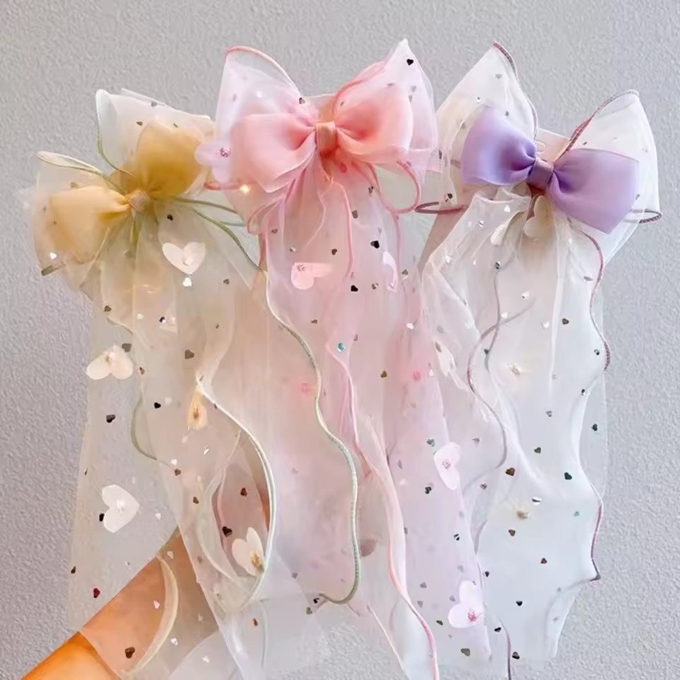 Kore peri örgü yay saç tokası  - Ribbon Bow Gift incelemesi ve fiyatı