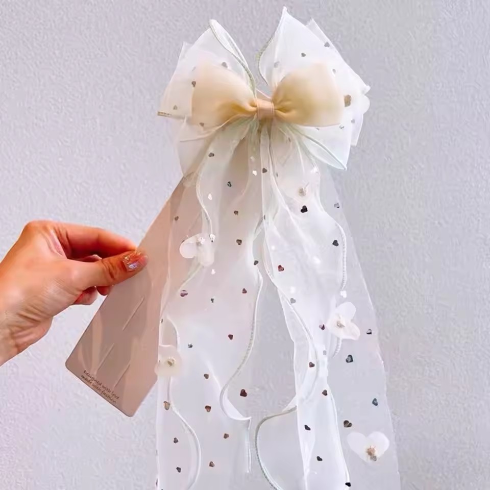 Kore peri örgü yay saç tokası  - Ribbon Bow Gift incelemesi ve fiyatı