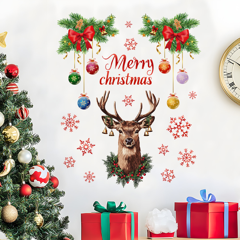Noel Kar Tanesi Geyik Kafası D - Snowflake Window Decal incelemesi ve fiyatı