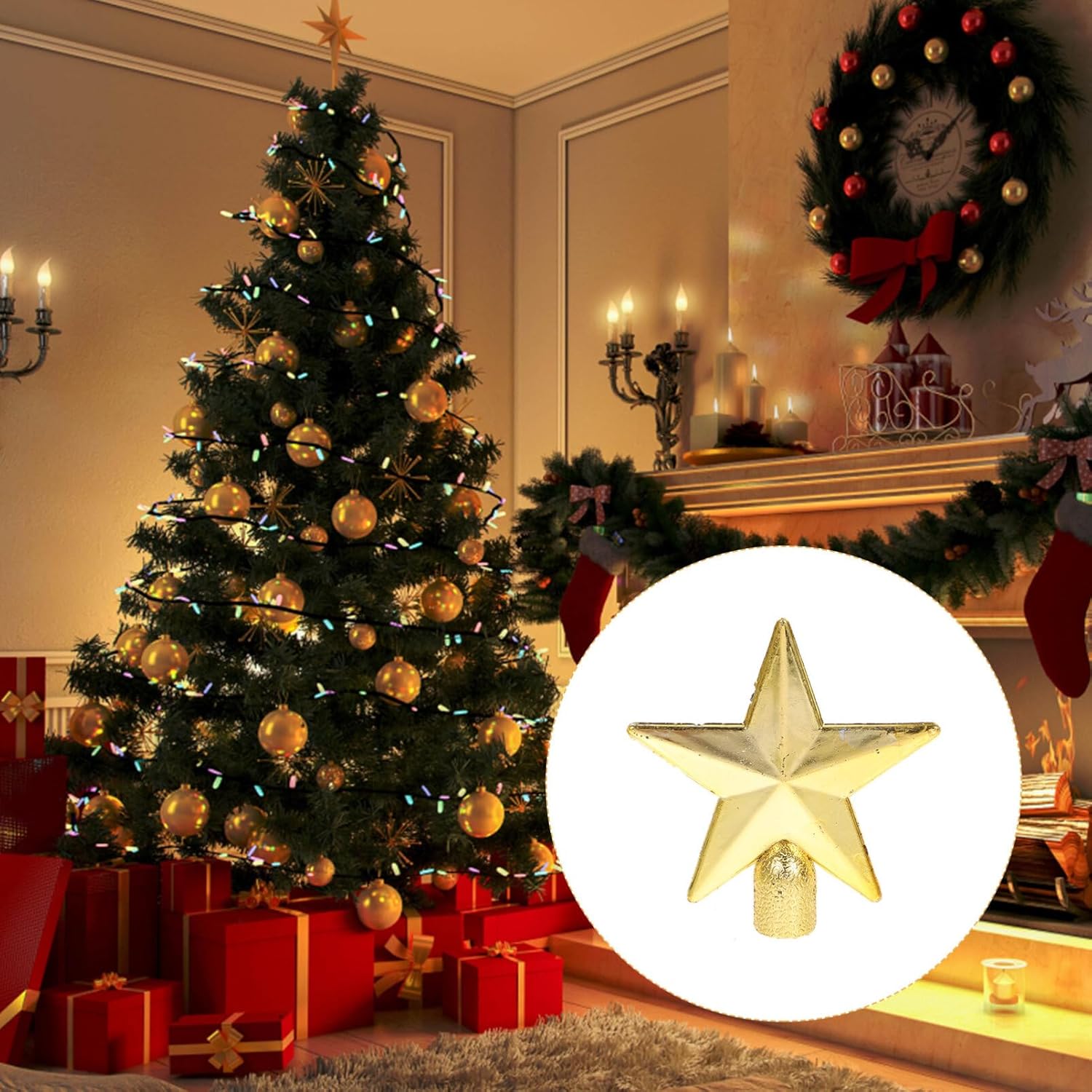 6cm Mini Noel Ağacı Tepesi Yıl - Star Tree Topper incelemesi ve fiyatı