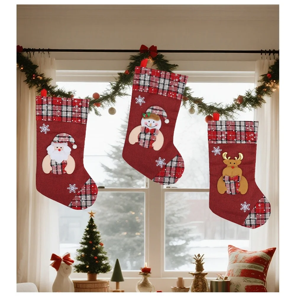 1 adet Noel Çorabı Hediye Çant - Christmas Stocking Hanging incelemesi ve fiyatı