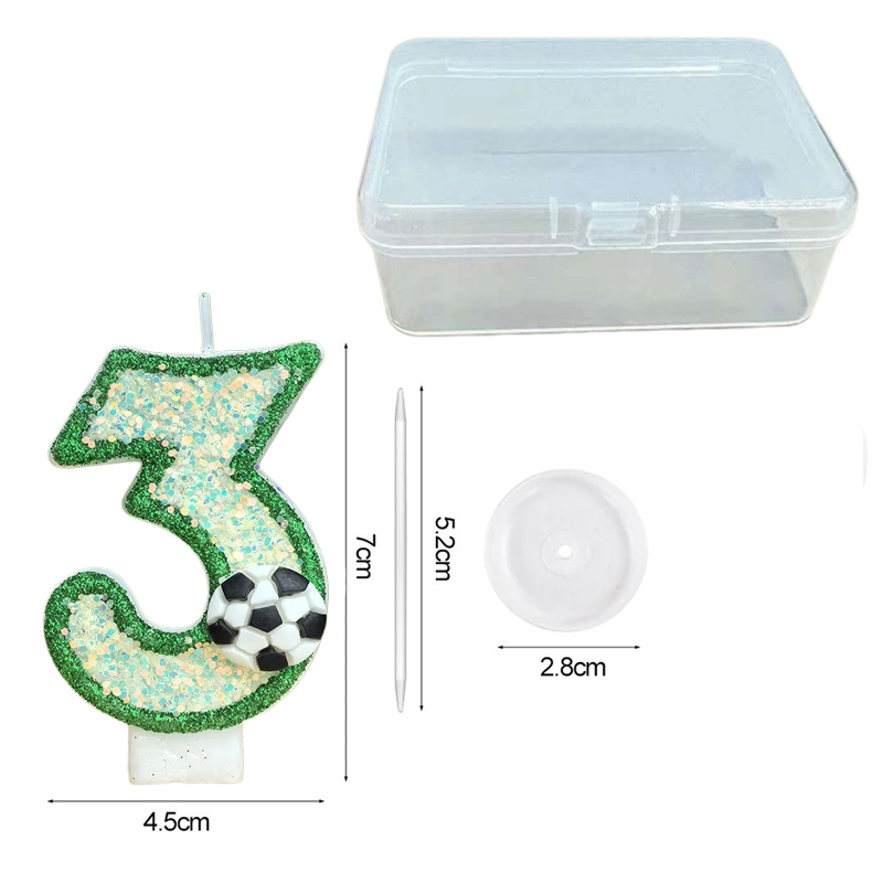 3D Futbol Numaralı Mumlar 0-9  - Holiday Candle Set incelemesi ve fiyatı