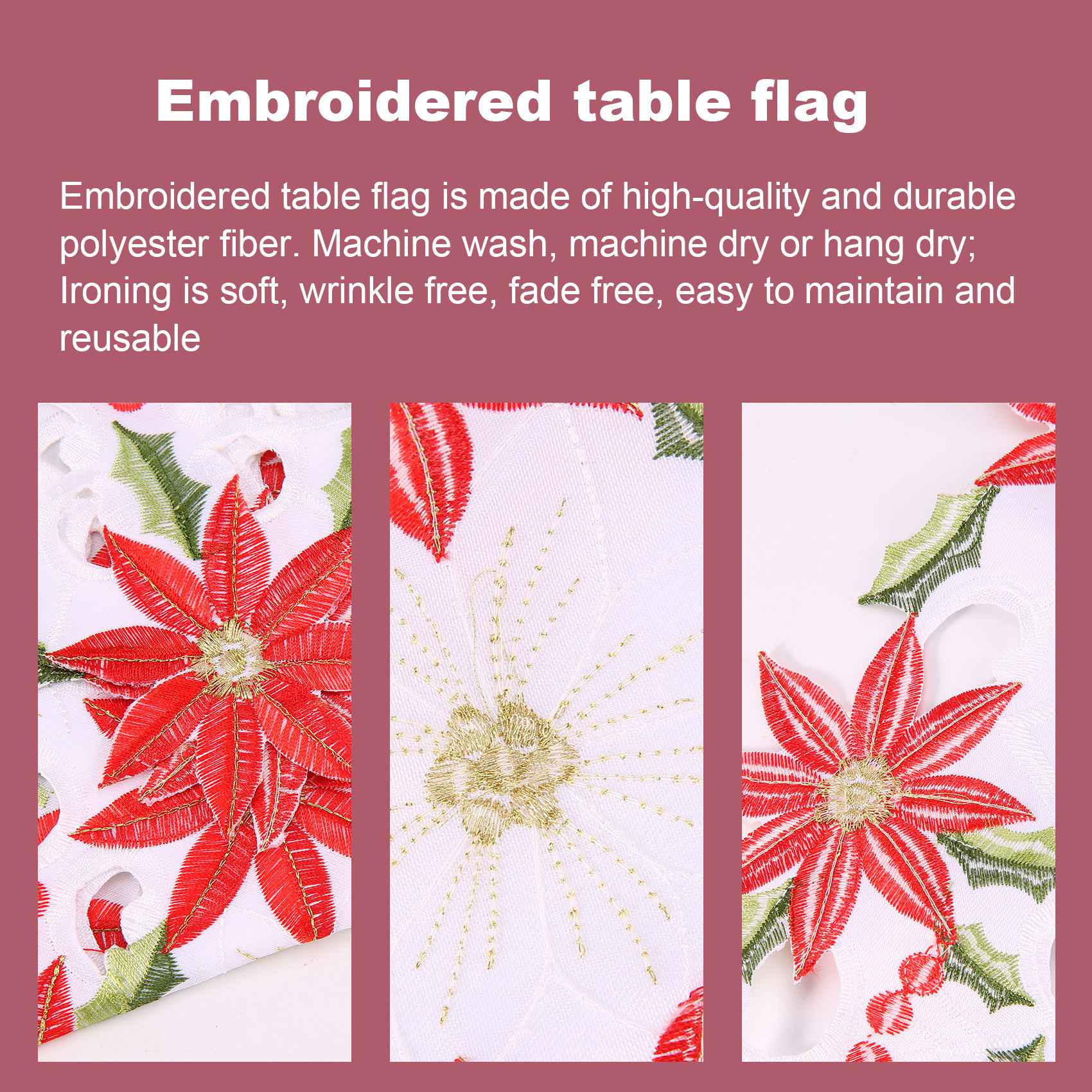 Noel İşlemeli Masa Koşucu, Noe - Christmas Table Runner incelemesi ve fiyatı