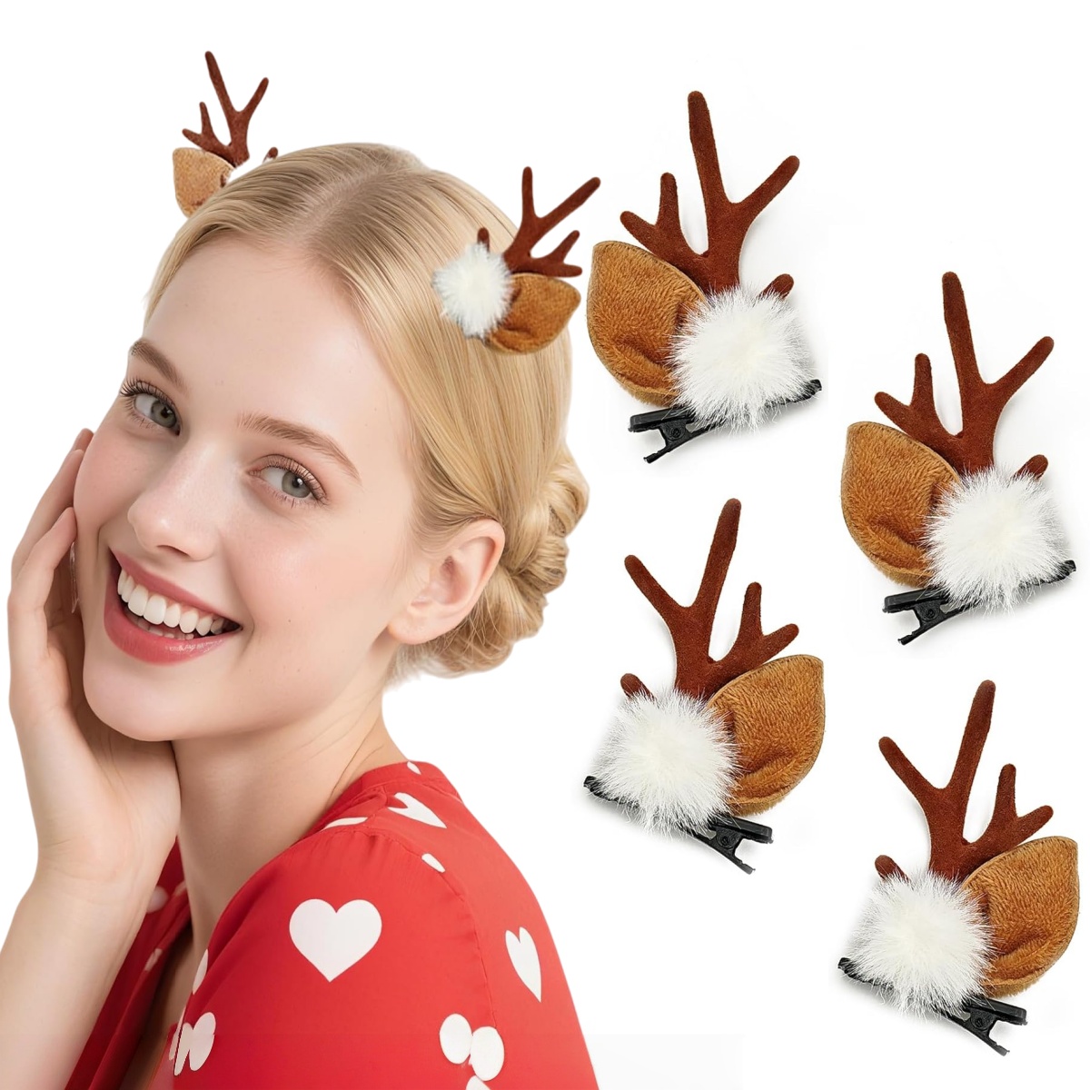1/2 çift küçük geyik kulakları - Reindeer Antlers Headband incelemesi ve fiyatı